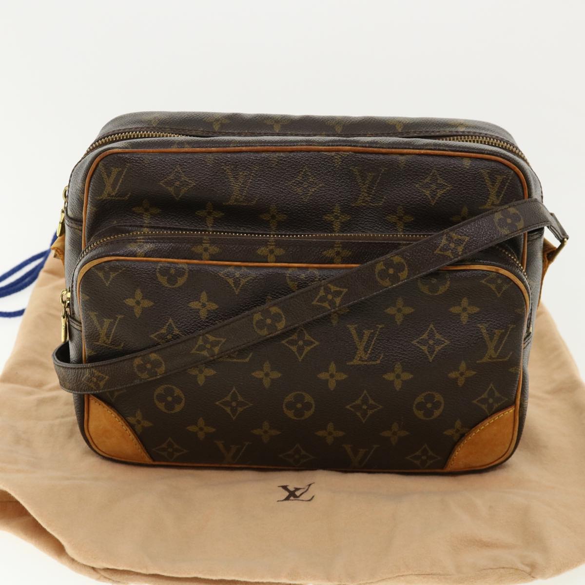 LOUIS VUITTON Monogram Nile Shoulder Bag M45244 LV Auth 33047