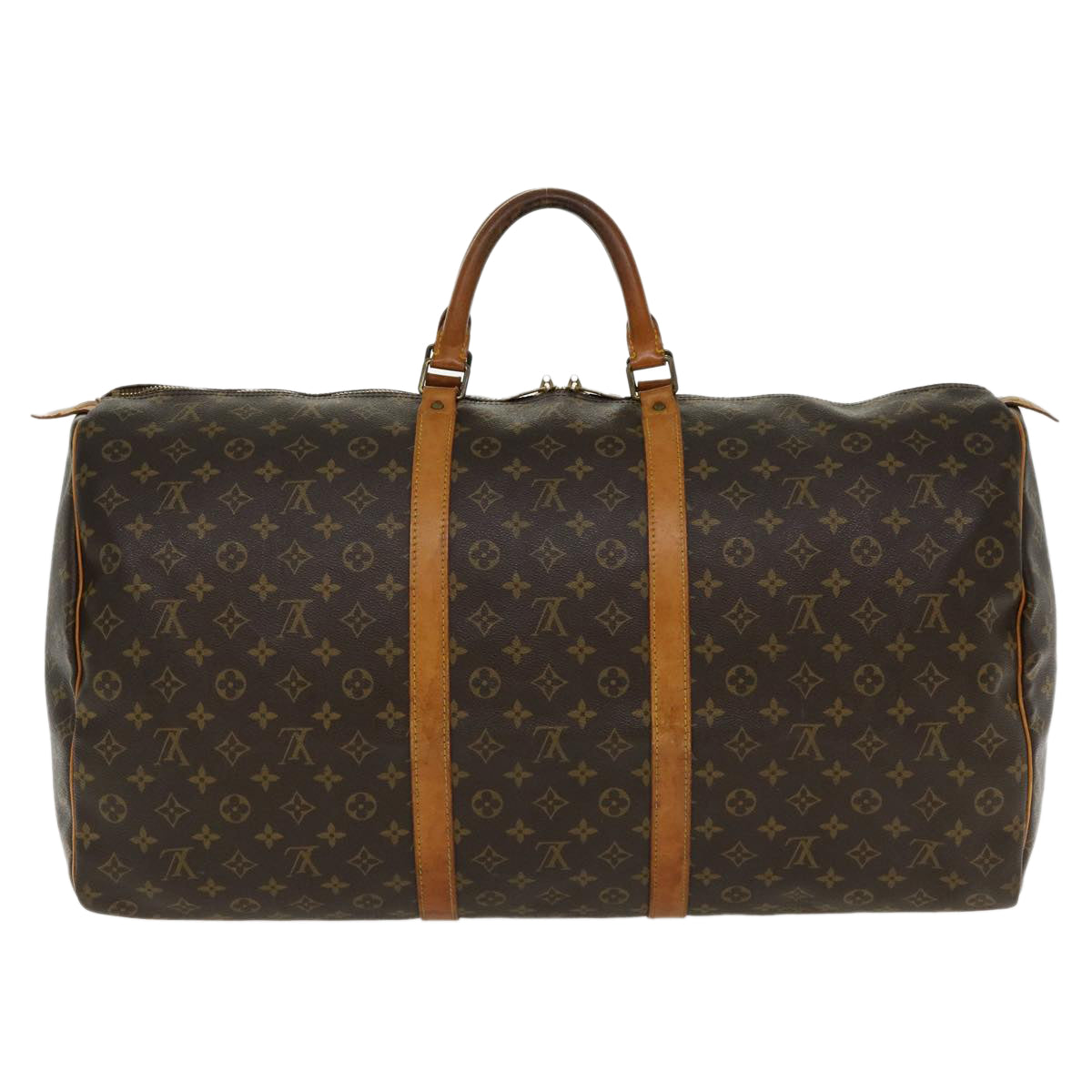 LOUIS VUITTON Monogram Keepall 60 Boston Bag M41422 LV Auth 33067