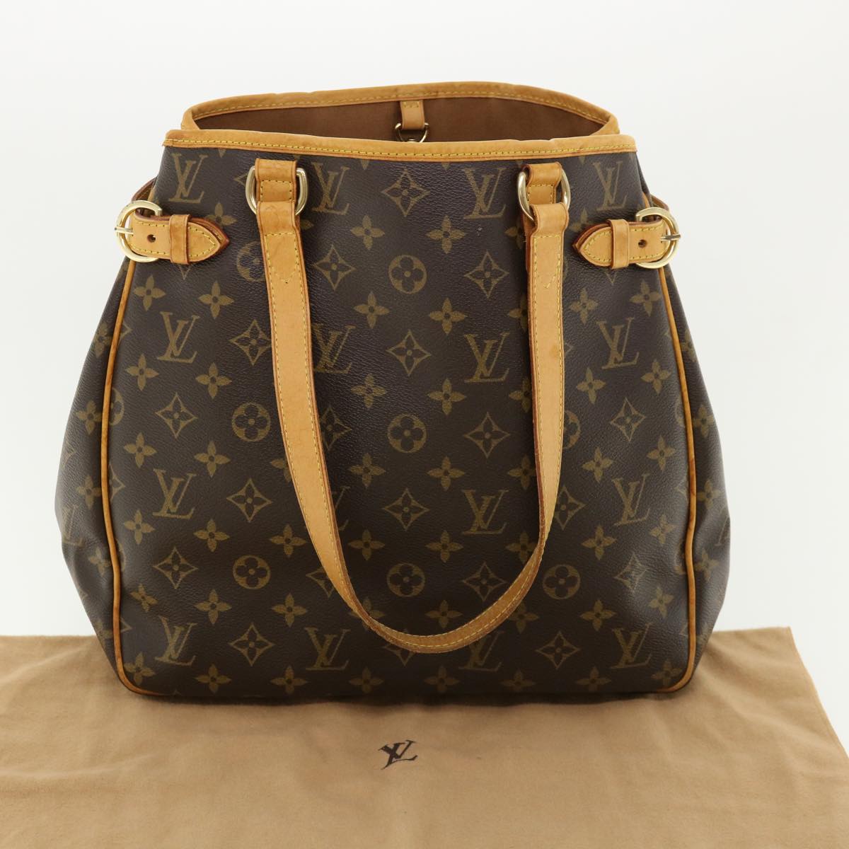 LOUIS VUITTON Monogram Batignolles Vertical Tote Bag M51153 LV Auth 33191