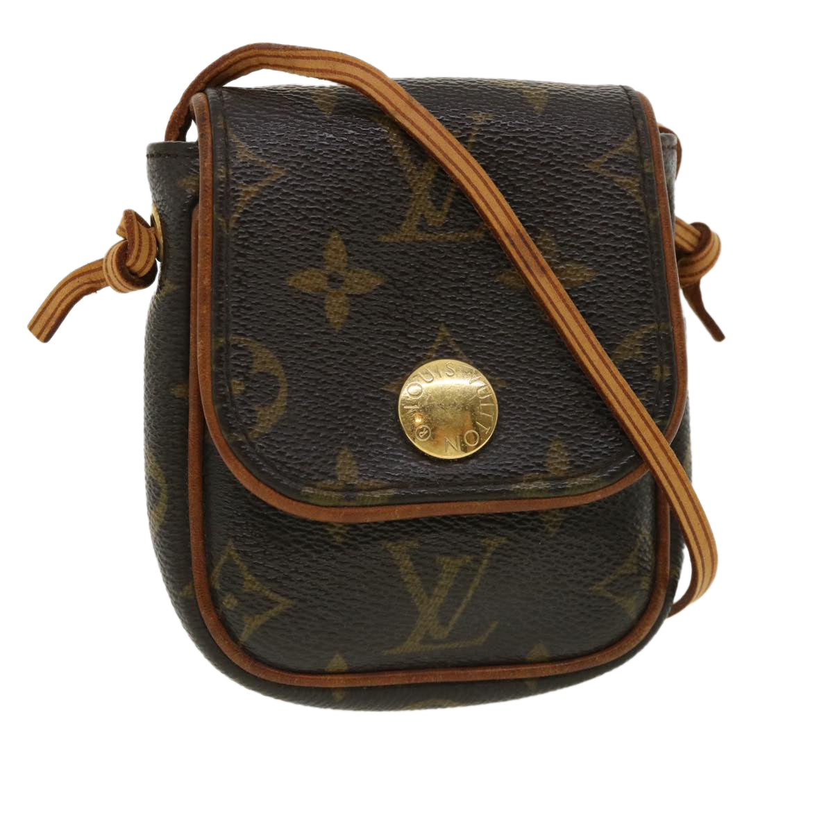 LOUIS VUITTON Monogram Pochette Cancun Shoulder Bag Pouch M60018 LV Auth 33217