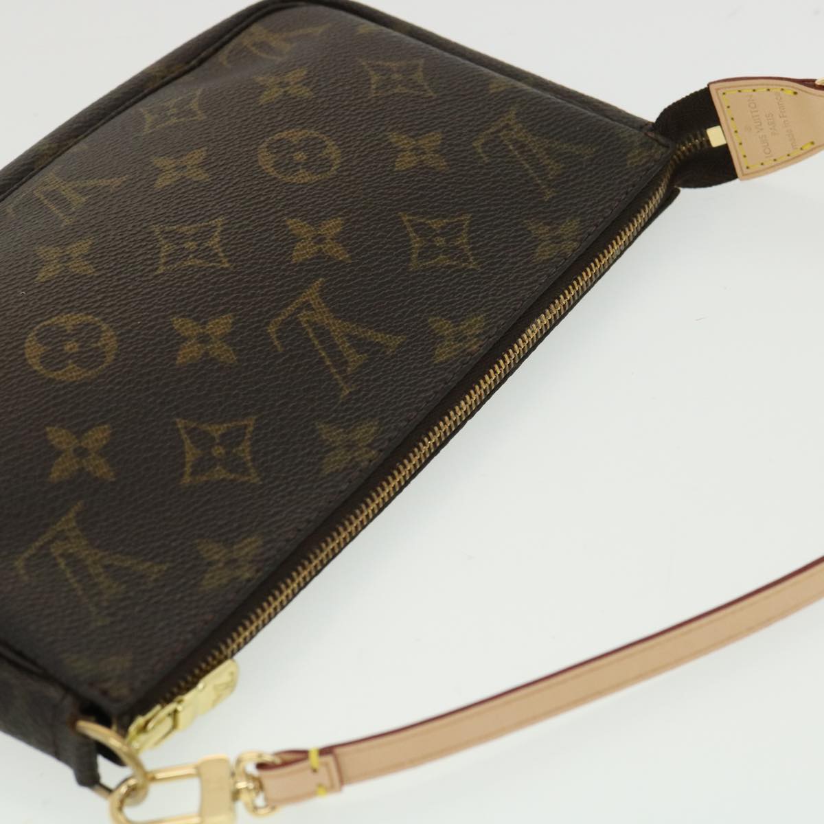 LOUIS VUITTON Monogram Pochette Accessoires Pouch M51980 LV Auth 33225