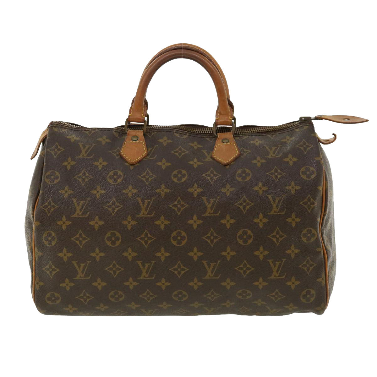 LOUIS VUITTON Monogram Speedy 35 Hand Bag M41524 LV Auth 33254