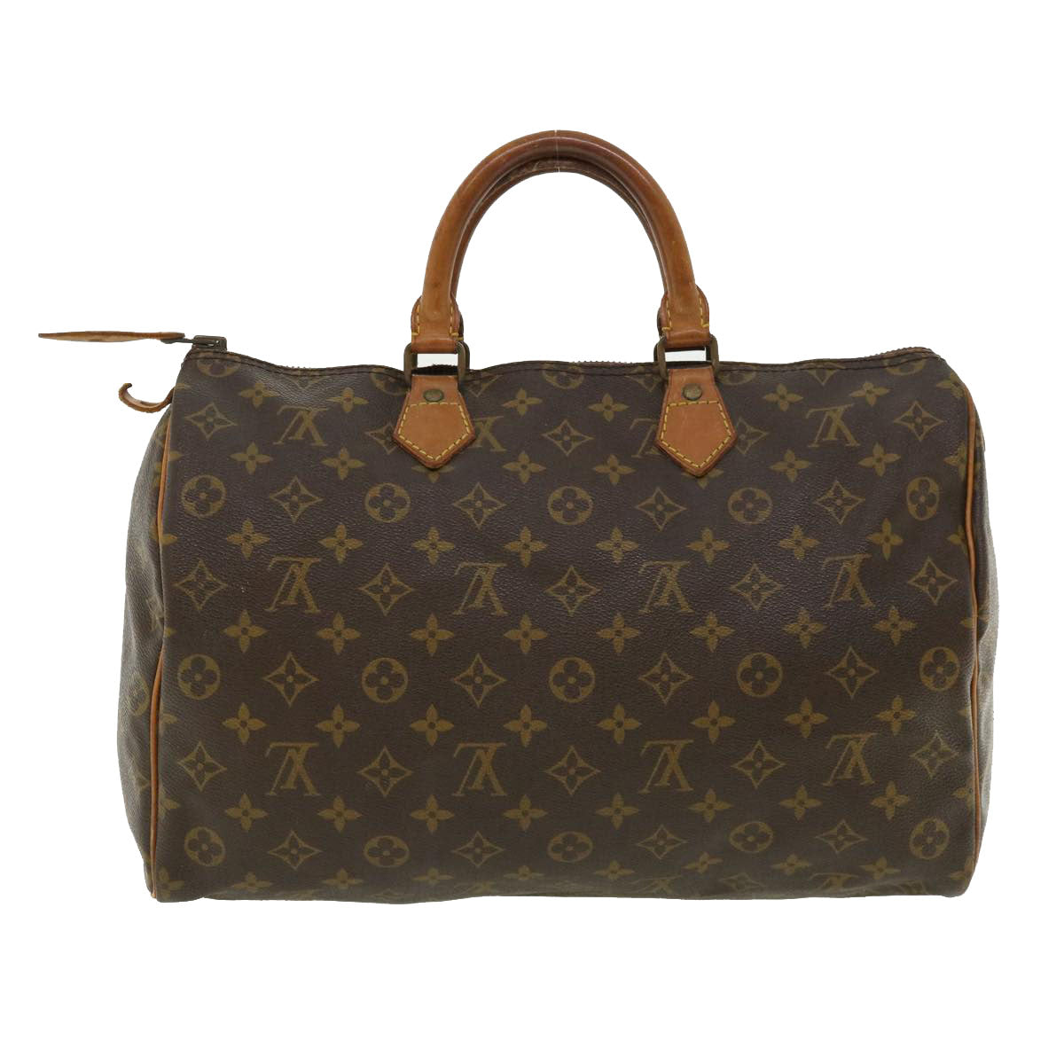 LOUIS VUITTON Monogram Speedy 35 Hand Bag M41524 LV Auth 33254