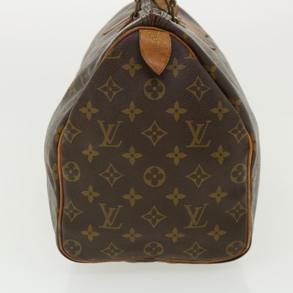 LOUIS VUITTON Monogram Speedy 35 Hand Bag M41524 LV Auth 33254