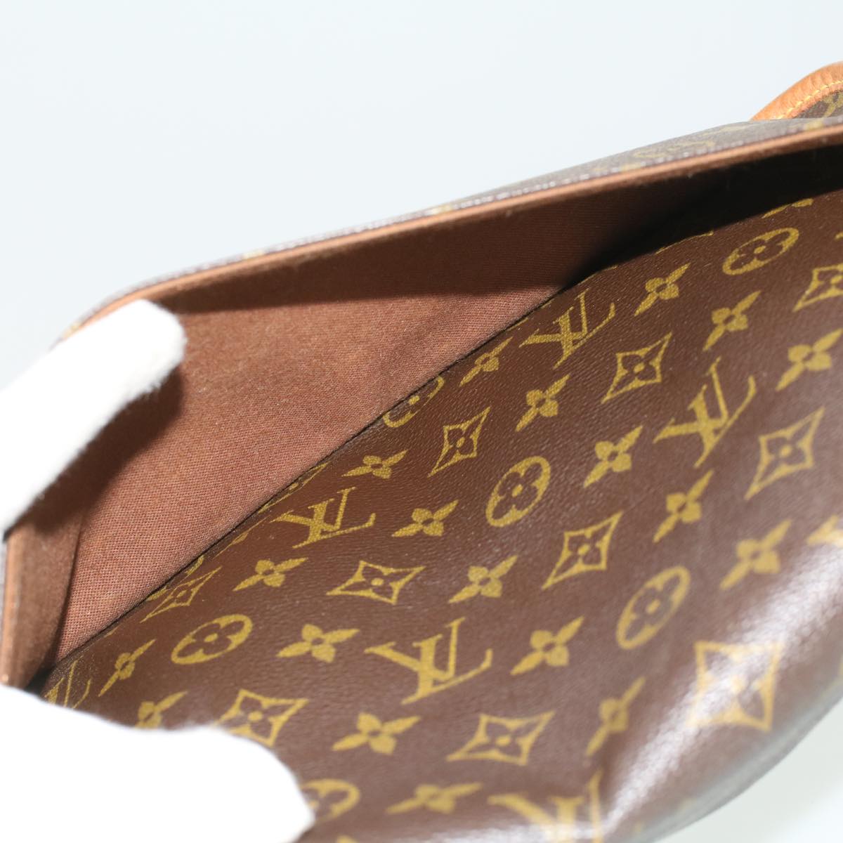 LOUIS VUITTON Monogram Gibeciere MM Shoulder Bag M42247 LV Auth 33257