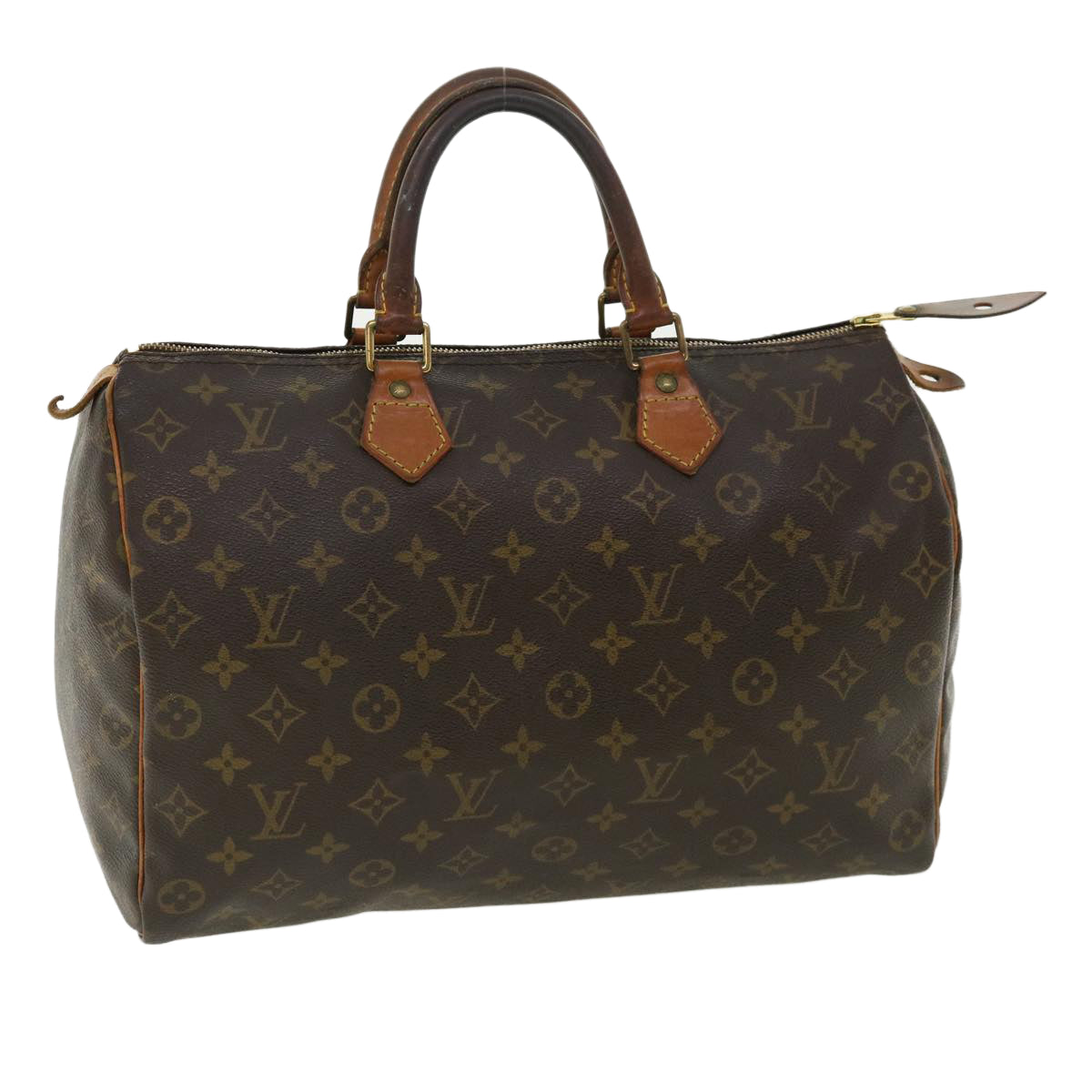 LOUIS VUITTON Monogram Speedy 35 Hand Bag M41524 LV Auth 33311