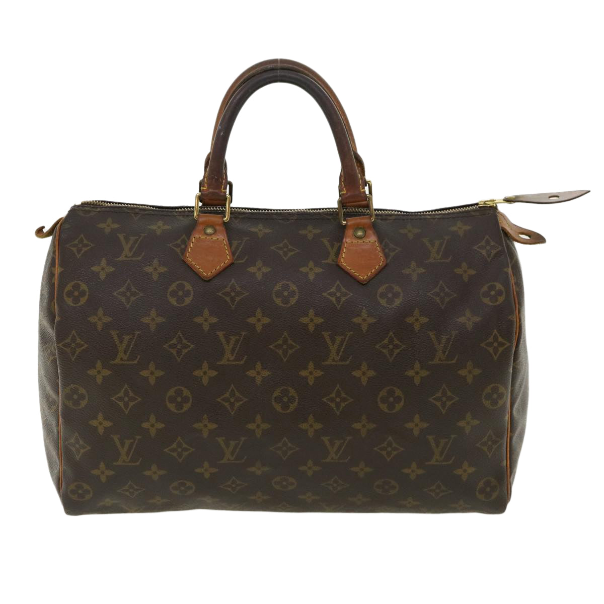 LOUIS VUITTON Monogram Speedy 35 Hand Bag M41524 LV Auth 33311