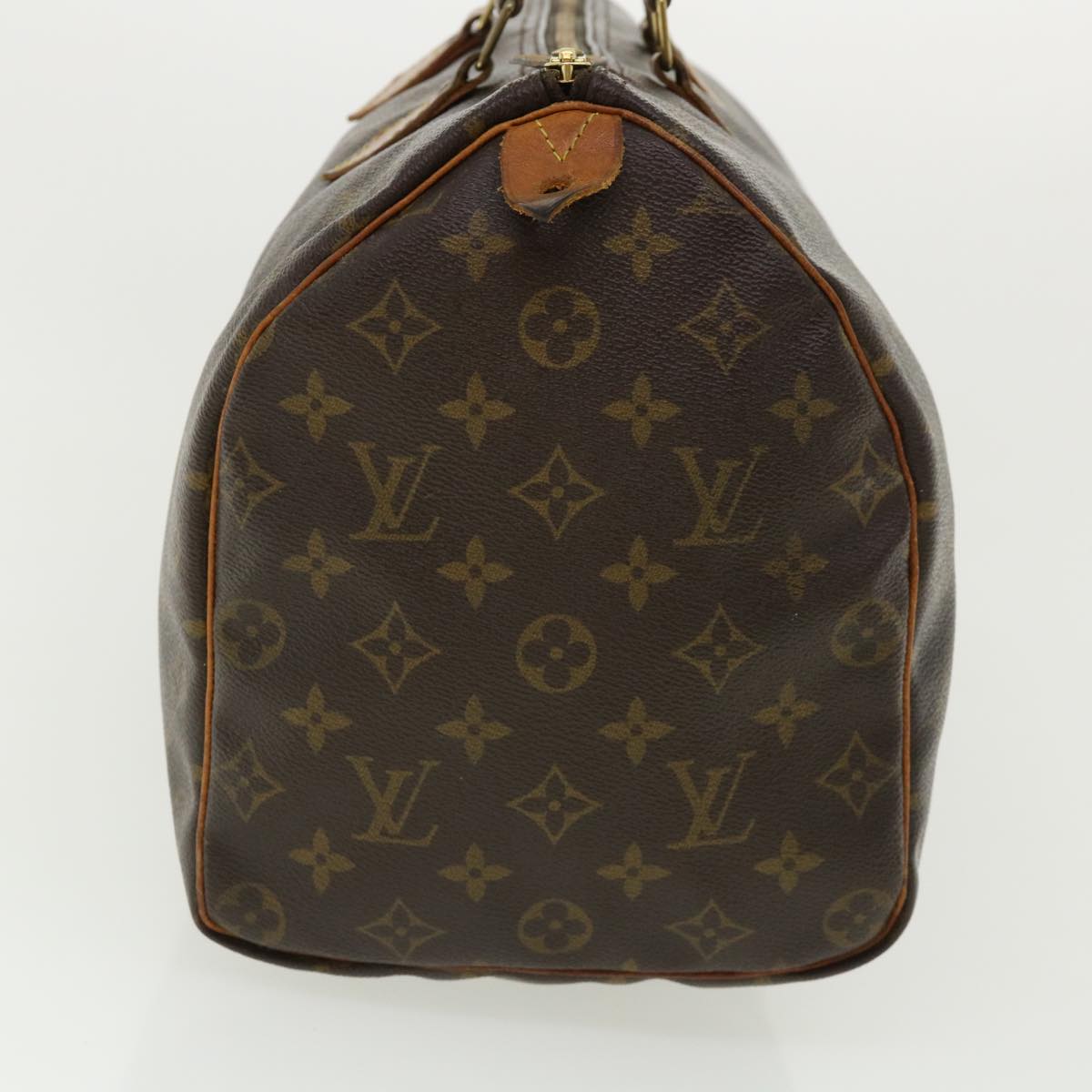 LOUIS VUITTON Monogram Speedy 35 Hand Bag M41524 LV Auth 33311