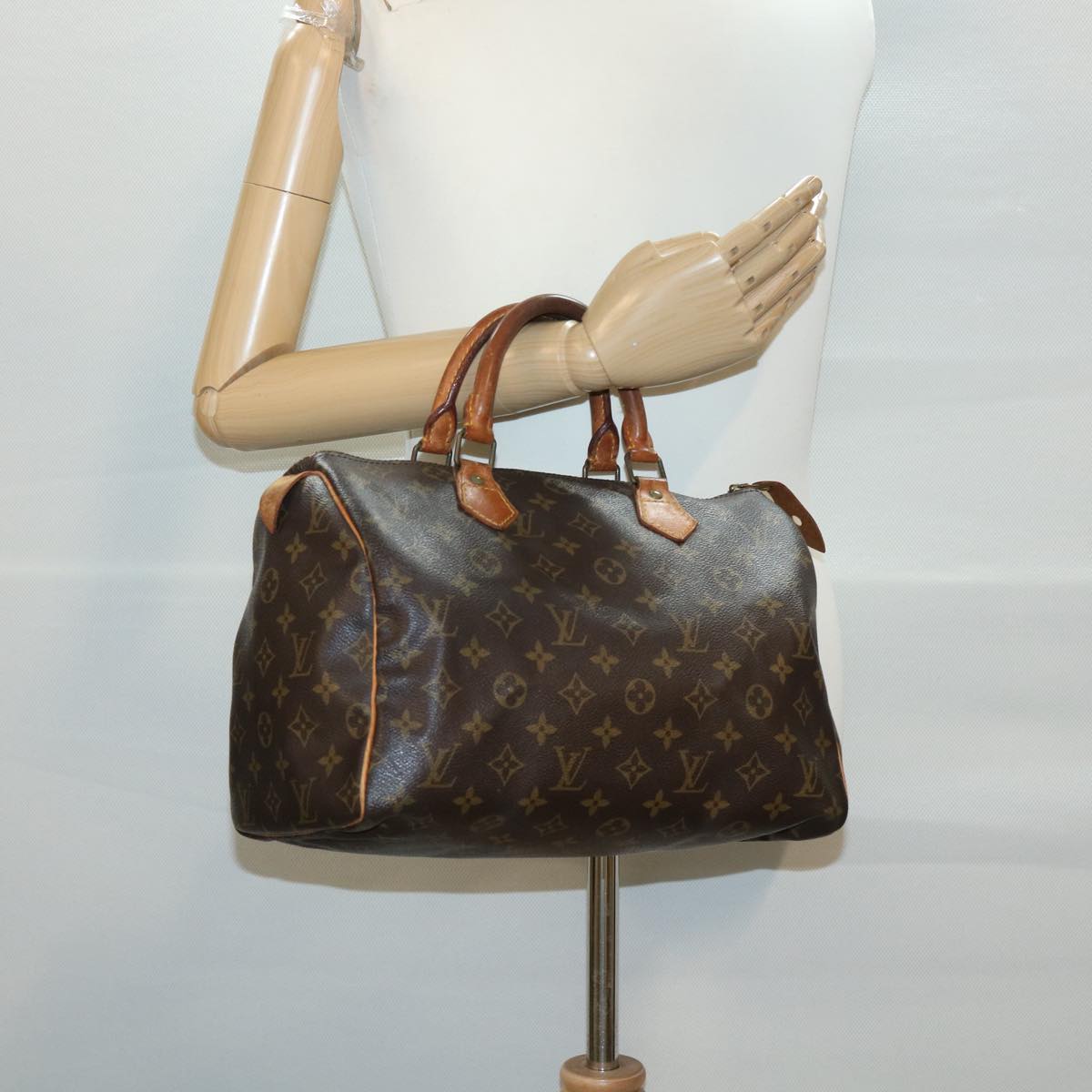 LOUIS VUITTON Monogram Speedy 30 Hand Bag M41526 LV Auth 33359