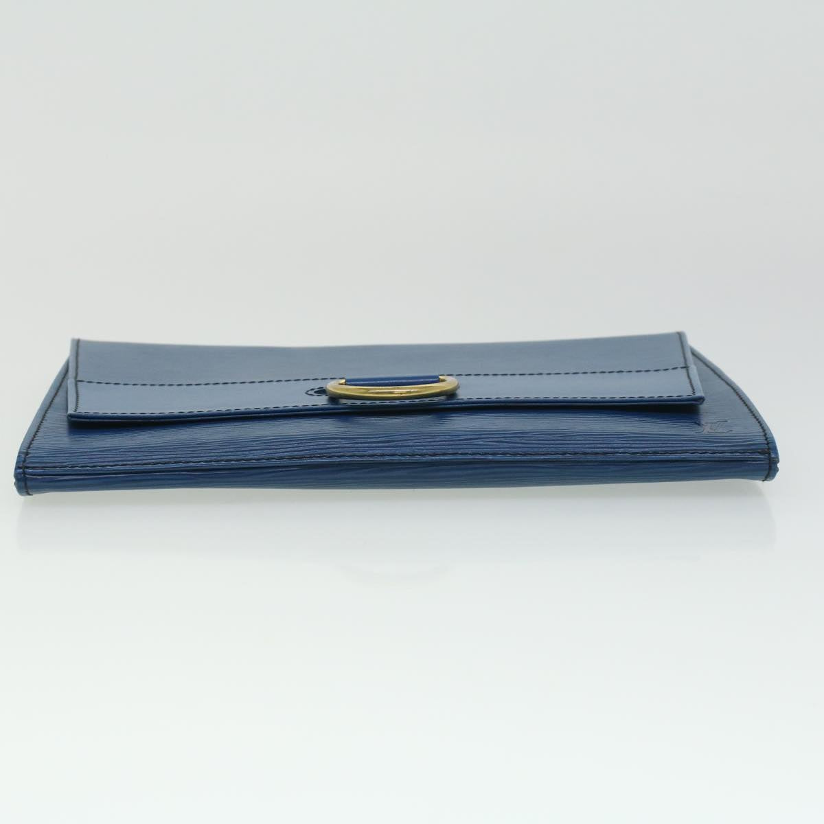 LOUIS VUITTON Epi Jena Clutch Bag Blue M52715 LV Auth 33369