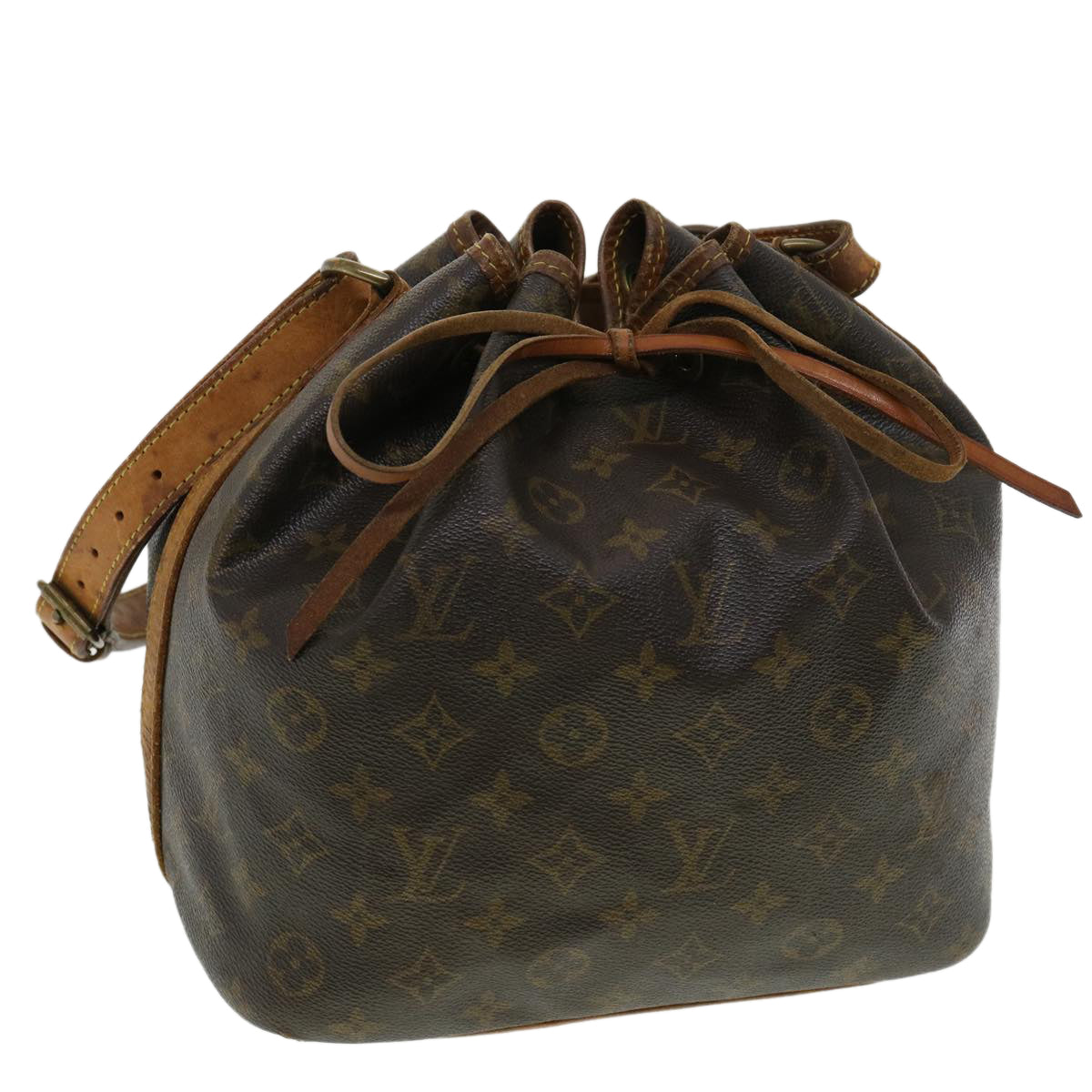 LOUIS VUITTON Monogram Petit Noe Shoulder Bag M42226 LV Auth 33402