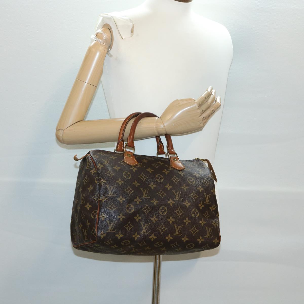 LOUIS VUITTON Monogram Speedy 30 Hand Bag M41526 LV Auth 33417