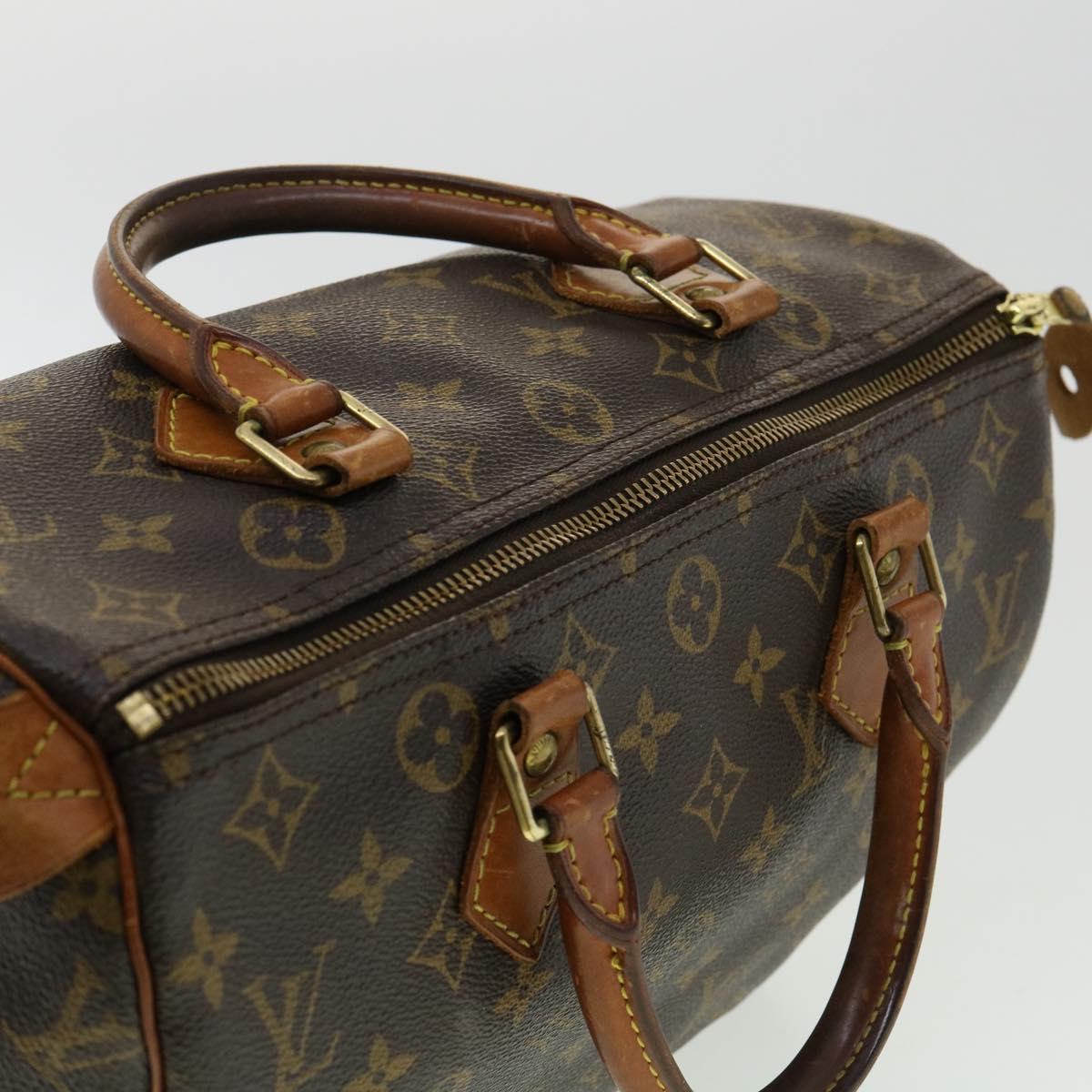 LOUIS VUITTON Monogram Speedy 30 Hand Bag M41526 LV Auth 33417