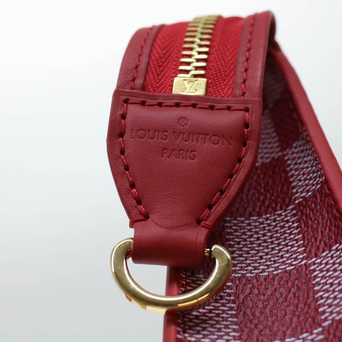 LOUIS VUITTON Damier Color Module Clutch Bag 2way Red N41306 LV Auth 33431A