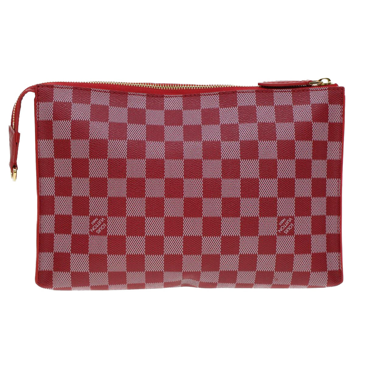 LOUIS VUITTON Damier Color Module Clutch Bag 2way Red N41306 LV Auth 33431A - 0