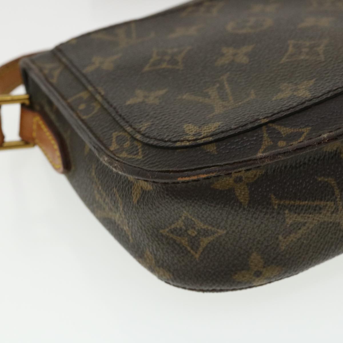 LOUIS VUITTON Monogram Saint Cloud PM Shoulder Bag M51244 LV Auth 33465