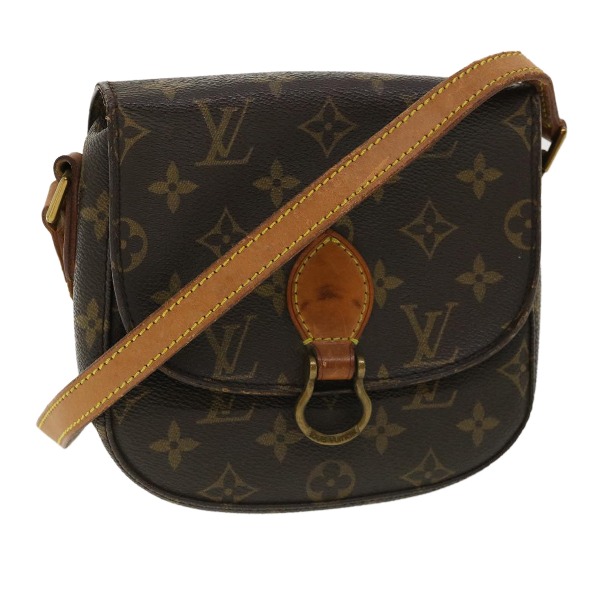 LOUIS VUITTON Monogram Saint Cloud PM Shoulder Bag M51244 LV Auth 33465