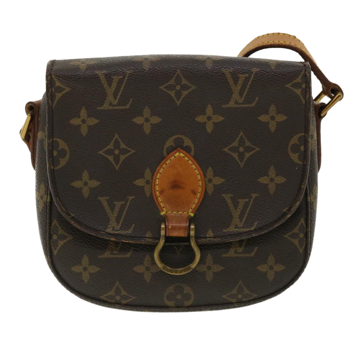 LOUIS VUITTON Monogram Saint Cloud PM Shoulder Bag M51244 LV Auth 33465