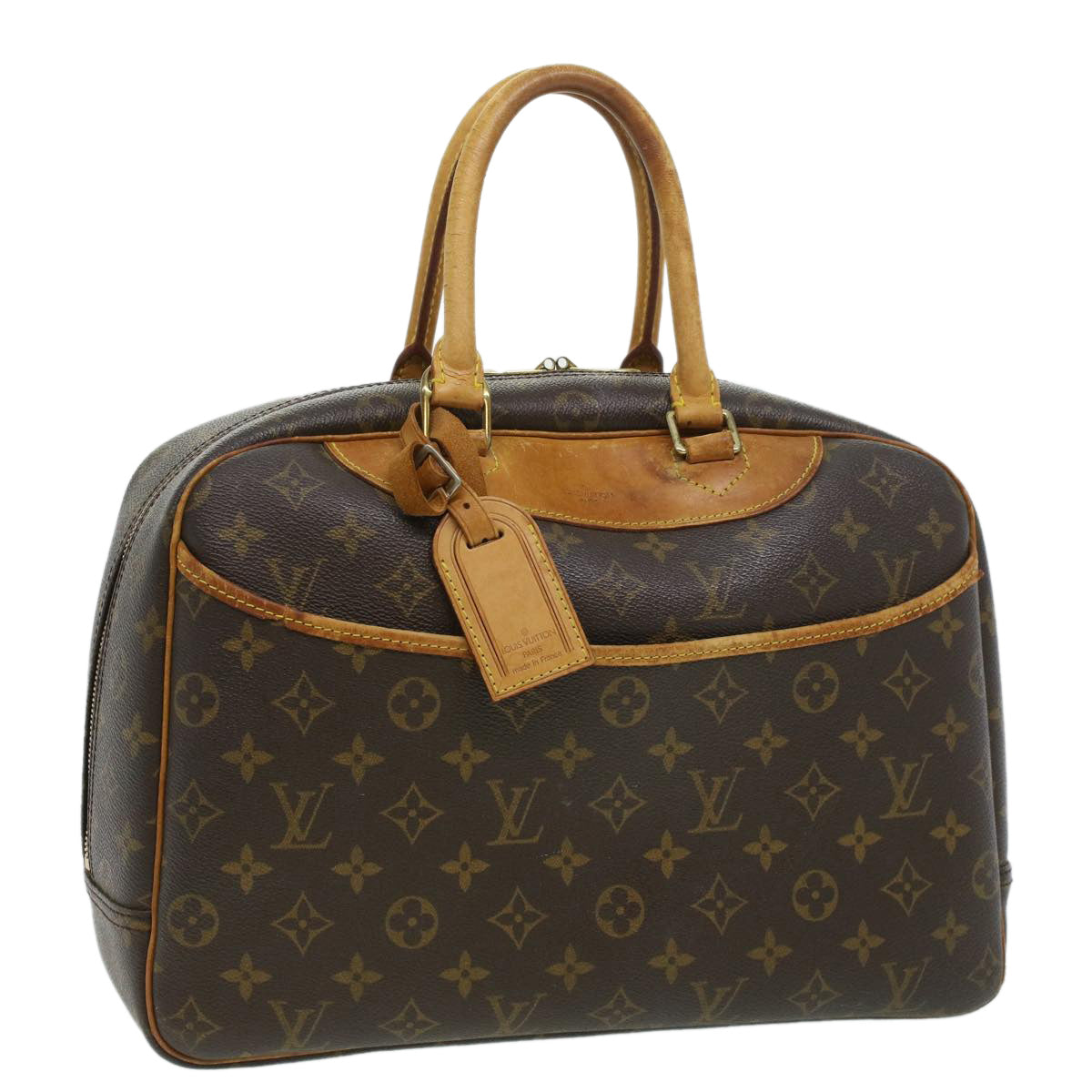 LOUIS VUITTON Monogram Deauville Hand Bag M47270 LV Auth 33523