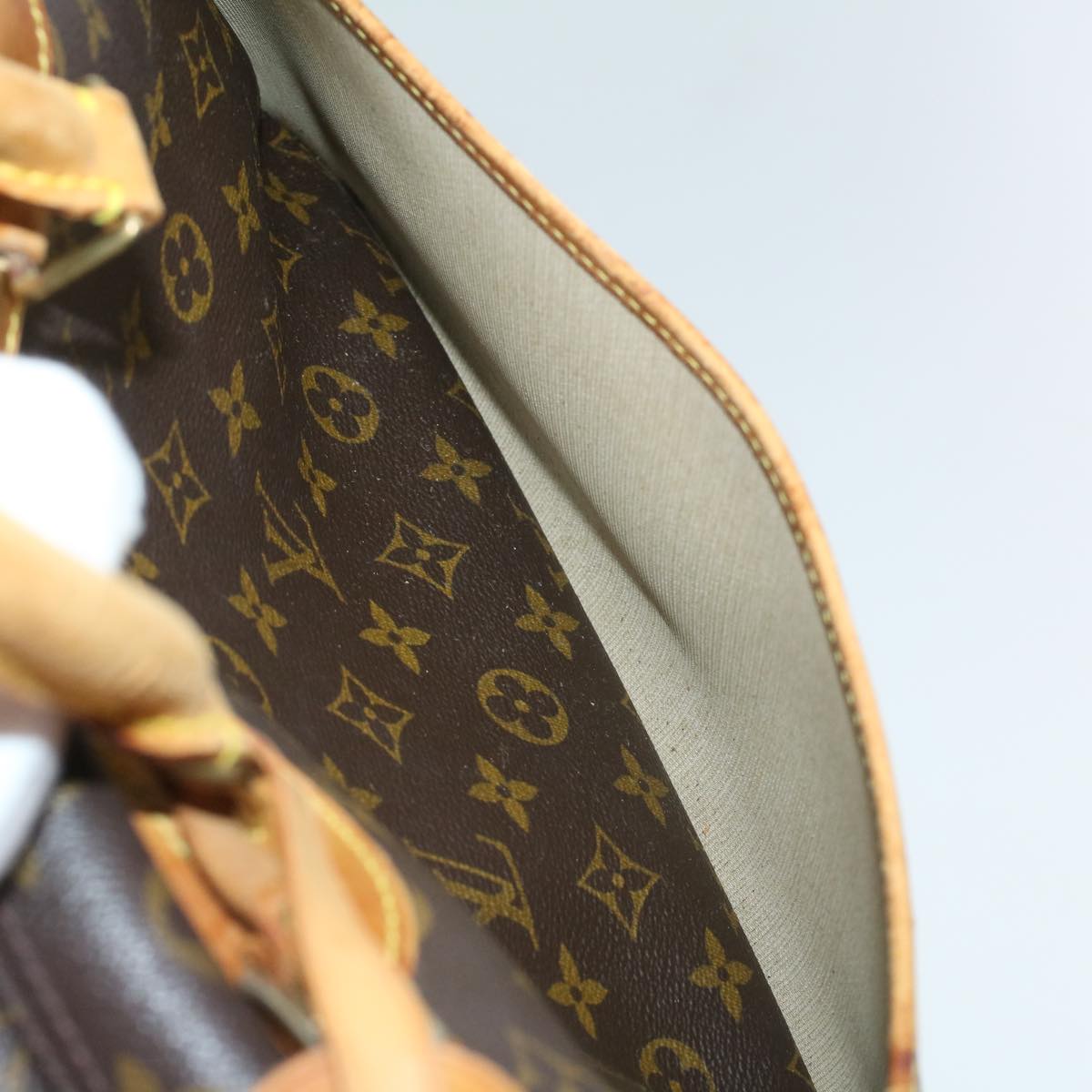 LOUIS VUITTON Monogram Deauville Hand Bag M47270 LV Auth 33523