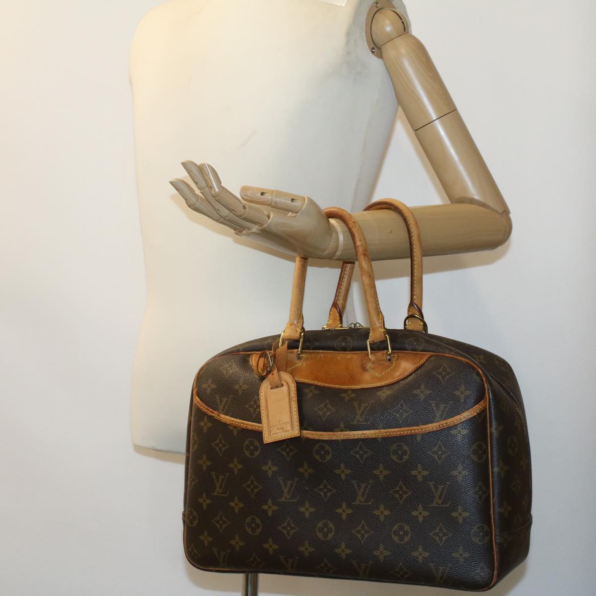 LOUIS VUITTON Monogram Deauville Hand Bag M47270 LV Auth 33523