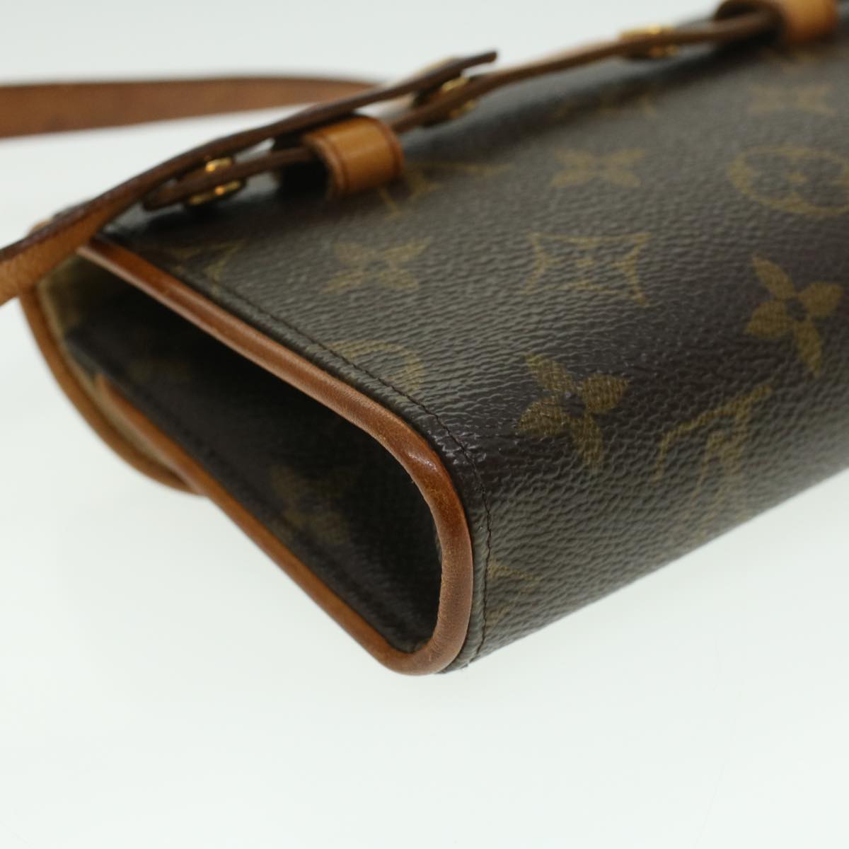 LOUIS VUITTON Monogram Pochette Florentine Waist Bag M51855 LV Auth 33590