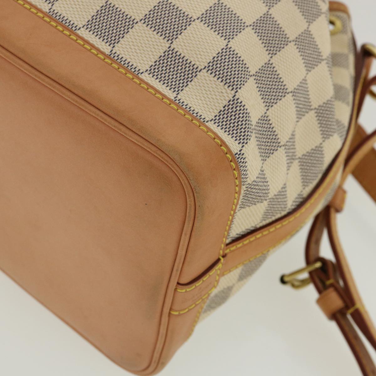 LOUIS VUITTON Damier Azur Noe BB Shoulder Bag N41220 LV Auth 33593