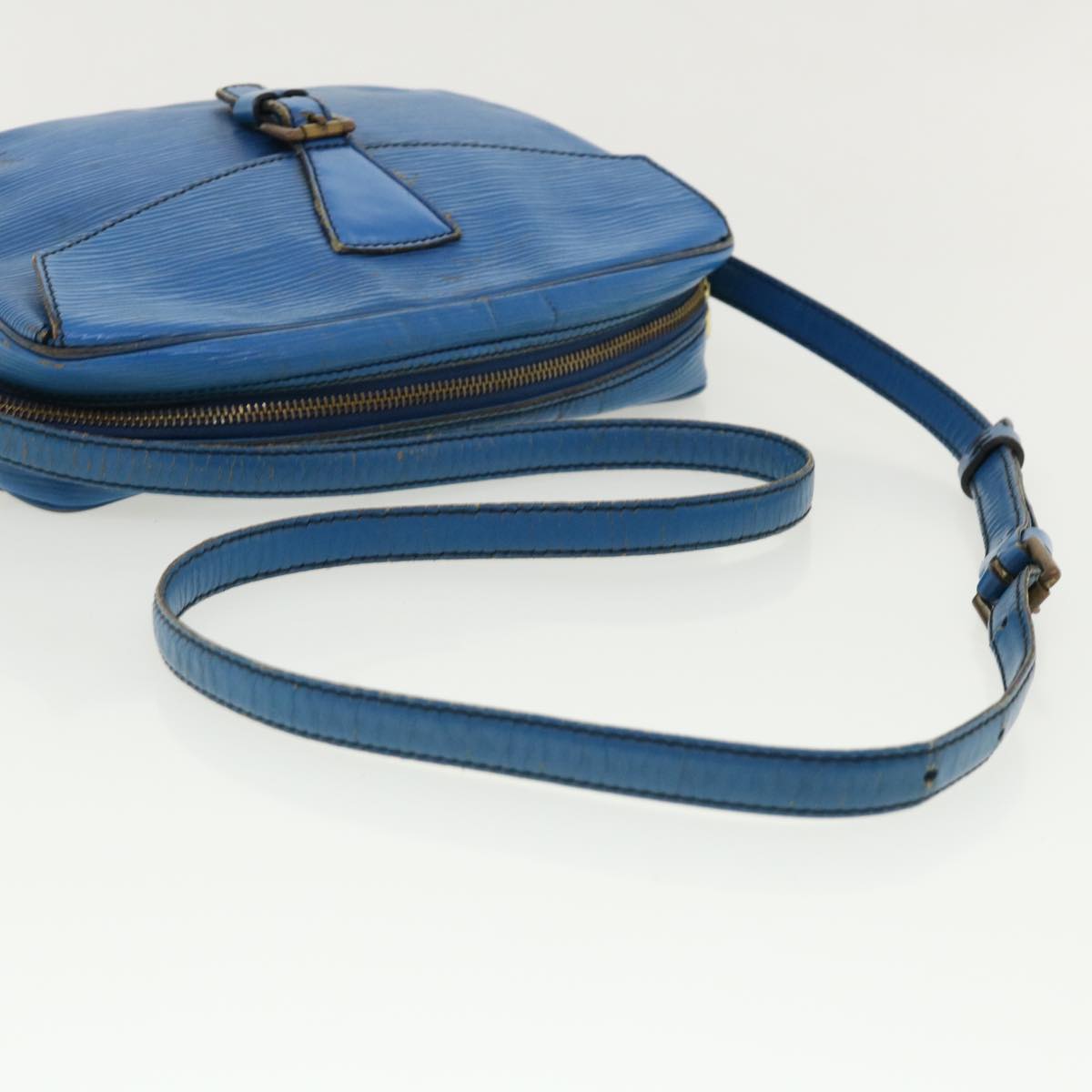LOUIS VUITTON Epi June Feuille Shoulder Bag Blue M52155 LV Auth 33613