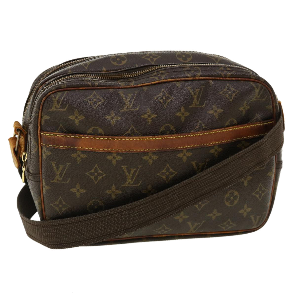 LOUIS VUITTON Monogram Reporter PM Shoulder Bag M45254 LV Auth 33615