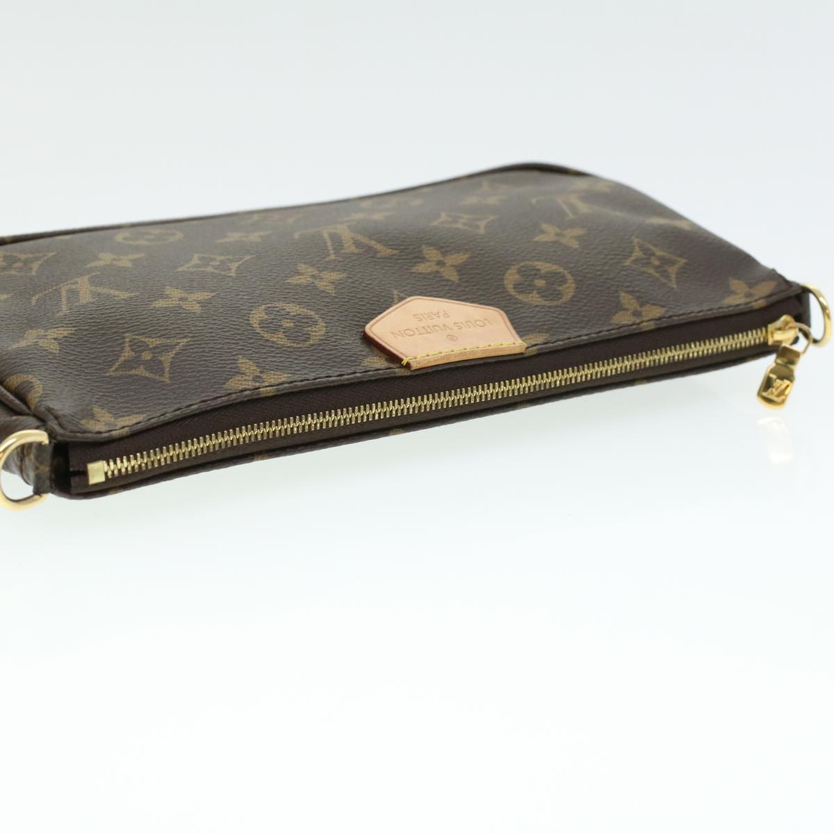 LOUIS VUITTON Monogram Multi Pochette Accessoires Pouch Khaki M44813 LV 33620A