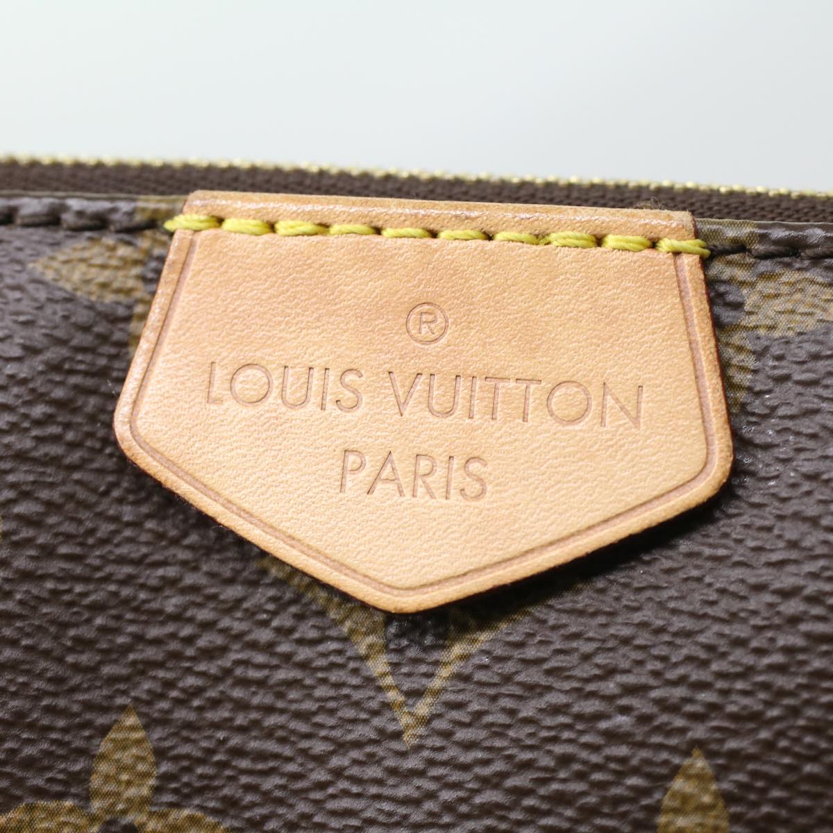 LOUIS VUITTON Monogram Multi Pochette Accessoires Pouch Khaki M44813 LV 33620A