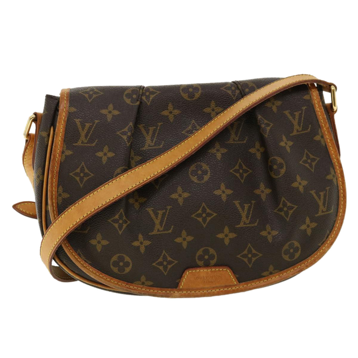 LOUIS VUITTON Monogram Menilmontant PM Shoulder Bag M40474 LV Auth 33636