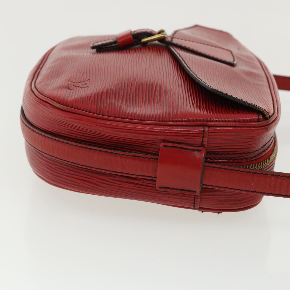 LOUIS VUITTON Epi Jeune Fille PM Shoulder Bag Red M52157 LV Auth 33641