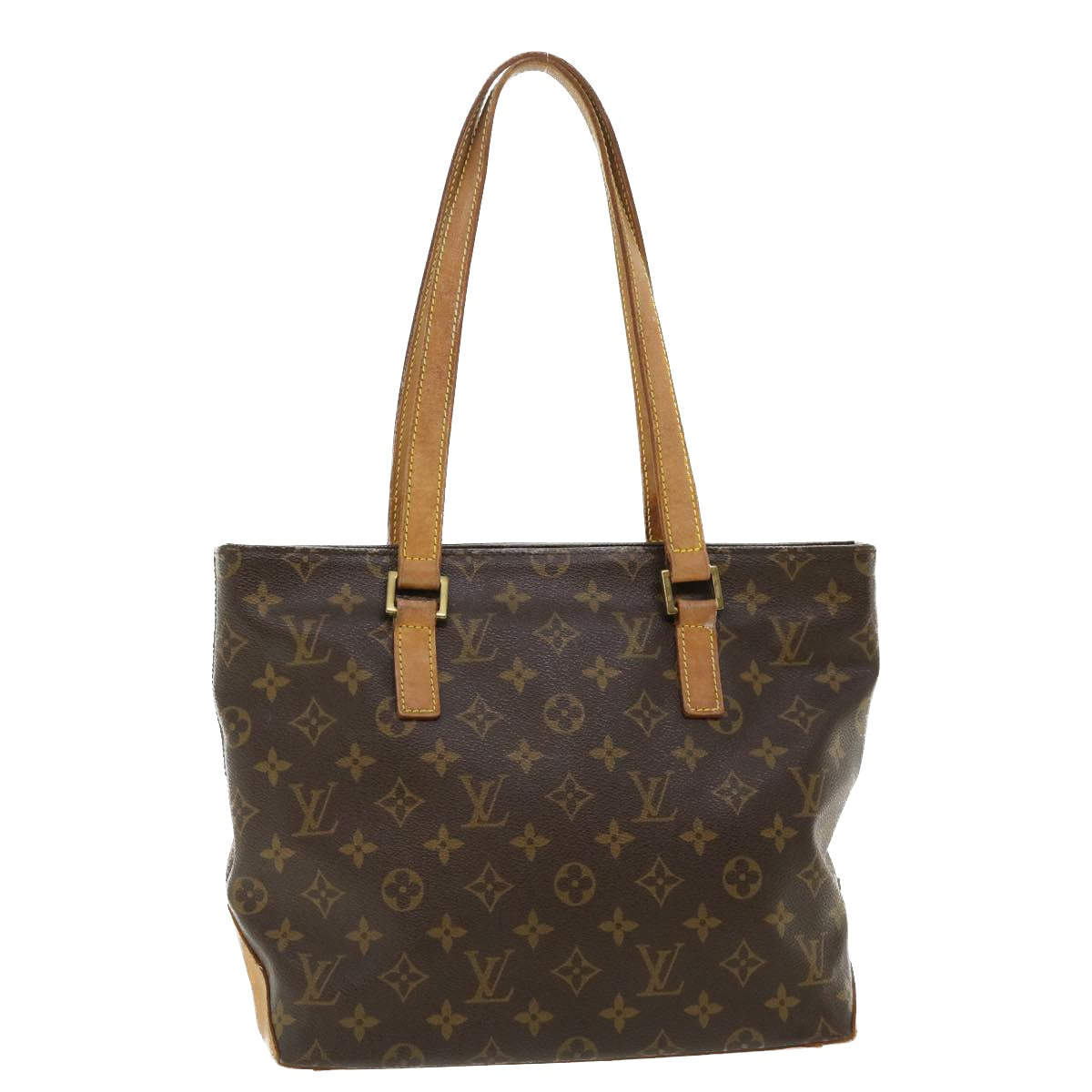 LOUIS VUITTON Monogram Cabas Piano Tote Bag M51148 LV Auth 33691