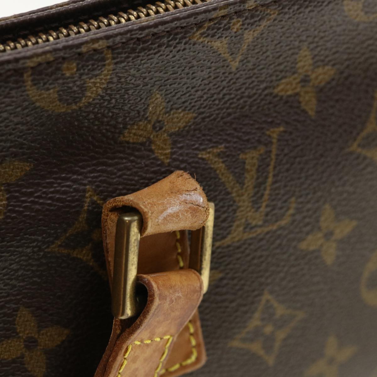 LOUIS VUITTON Monogram Cabas Piano Tote Bag M51148 LV Auth 33691