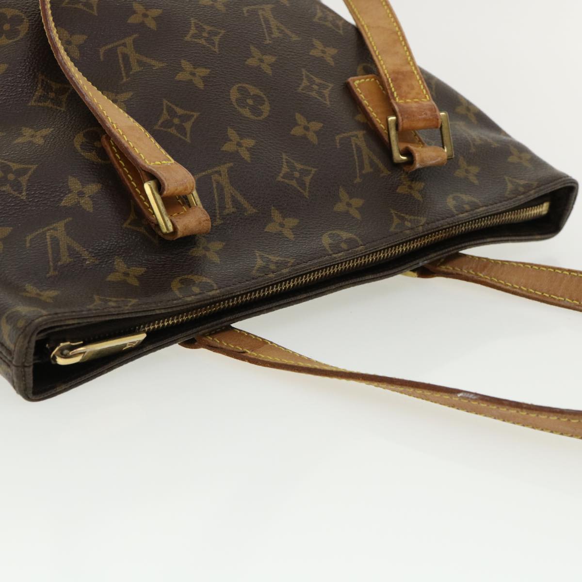 LOUIS VUITTON Monogram Cabas Piano Tote Bag M51148 LV Auth 33691