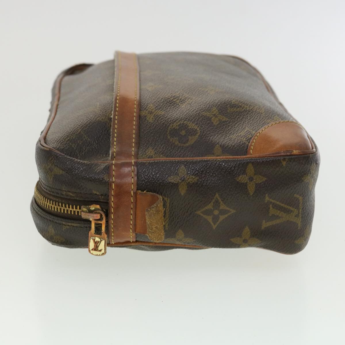 LOUIS VUITTON Monogram Compiegne 28 Clutch Bag M51845 LV Auth 33701