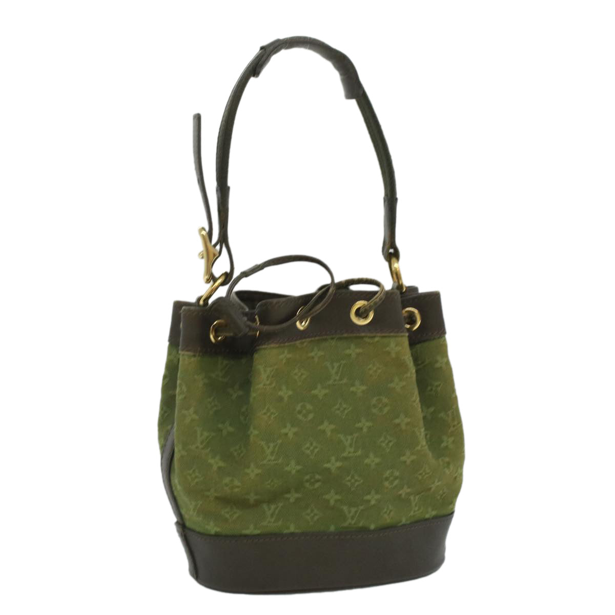 LOUIS VUITTON Monogram Mini Noelie Tote Bag TST khaki M92688 LV Auth 33749