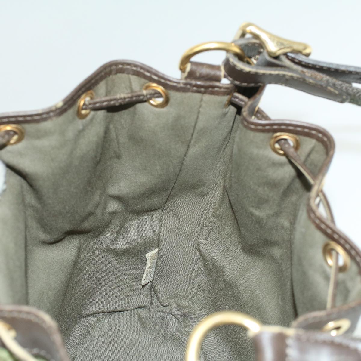 LOUIS VUITTON Monogram Mini Noelie Tote Bag TST khaki M92688 LV Auth 33749