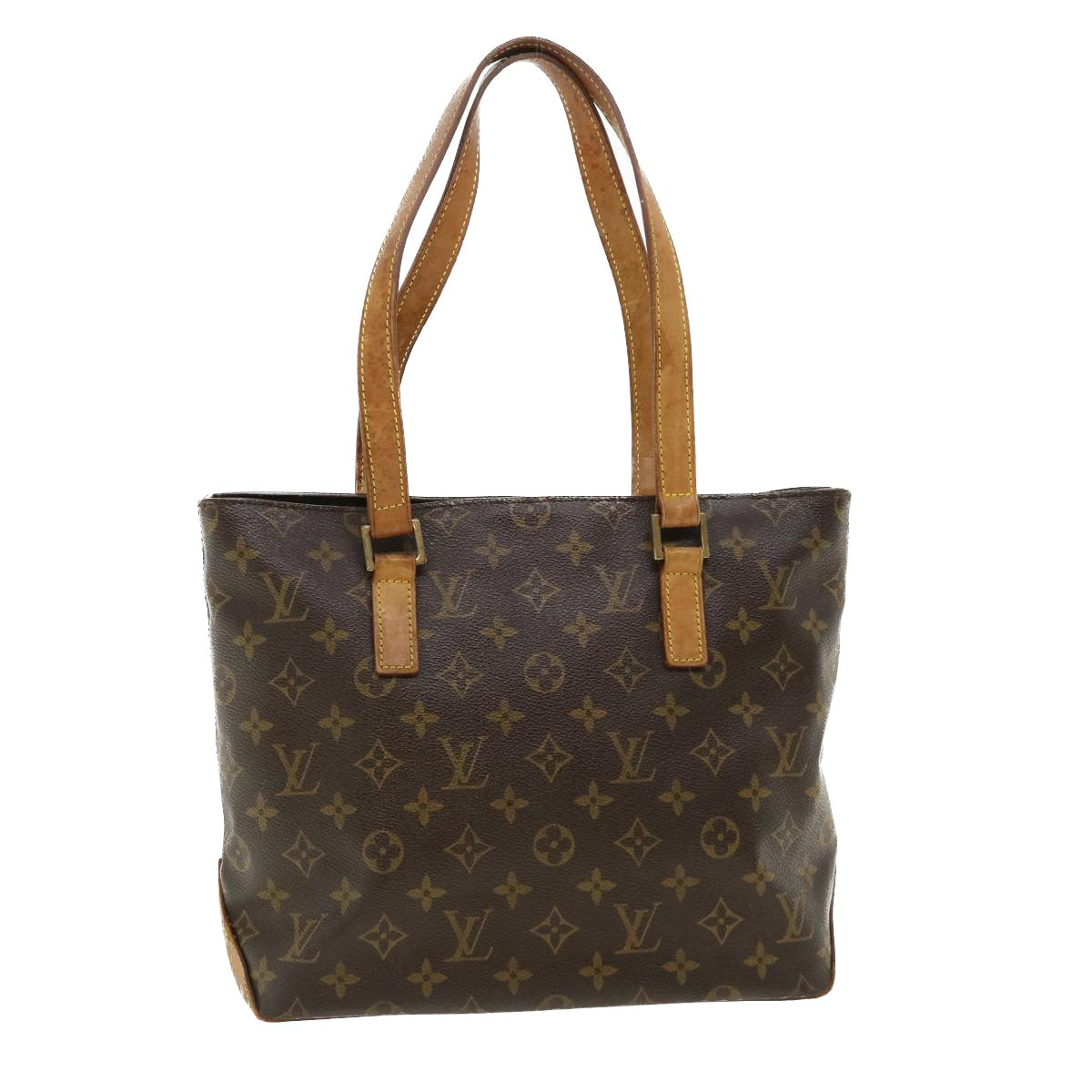 LOUIS VUITTON Monogram Cabas Piano Tote Bag M51148 LV Auth 33780