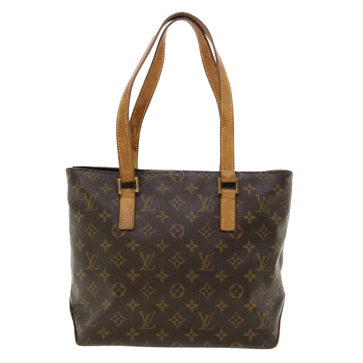 LOUIS VUITTON Monogram Cabas Piano Tote Bag M51148 LV Auth 33780