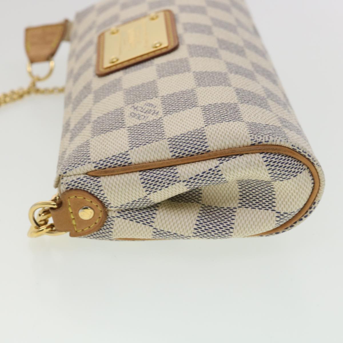 LOUIS VUITTON Damier Azur Eva Shoulder Bag N55214 LV Auth 33807