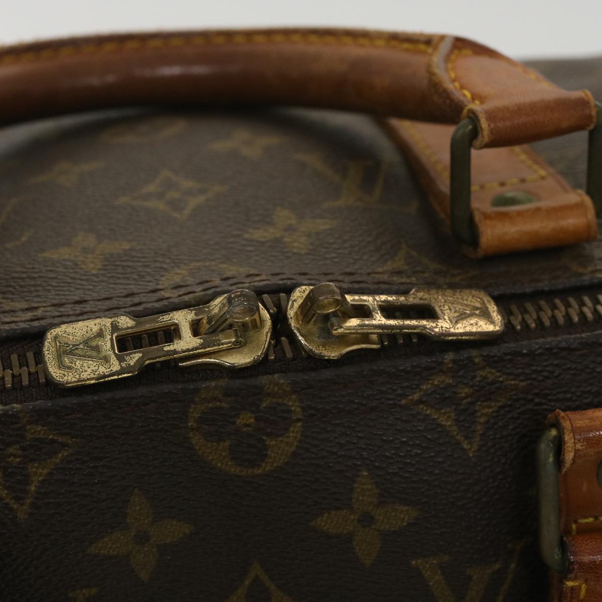 LOUIS VUITTON Monogram Keepall Bandouliere 50 Boston Bag M41416 LV Auth 33839