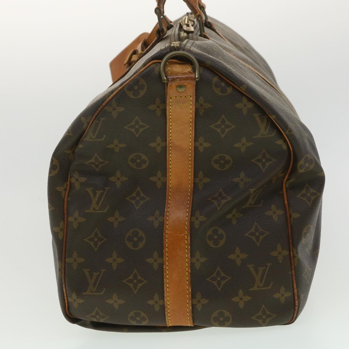 LOUIS VUITTON Monogram Keepall Bandouliere 50 Boston Bag M41416 LV Auth 33839