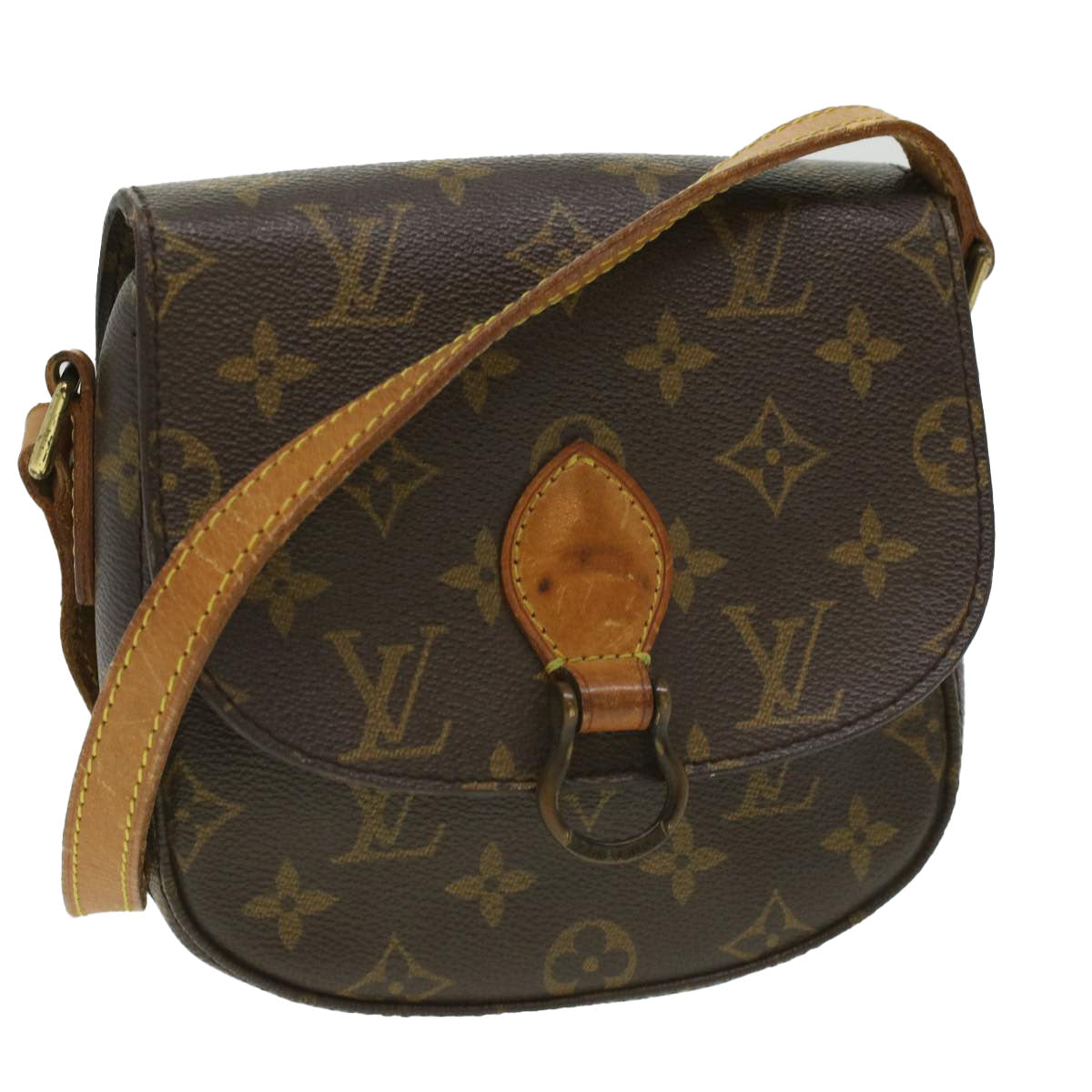 LOUIS VUITTON Monogram Saint Cloud PM Shoulder Bag M51244 LV Auth 33841