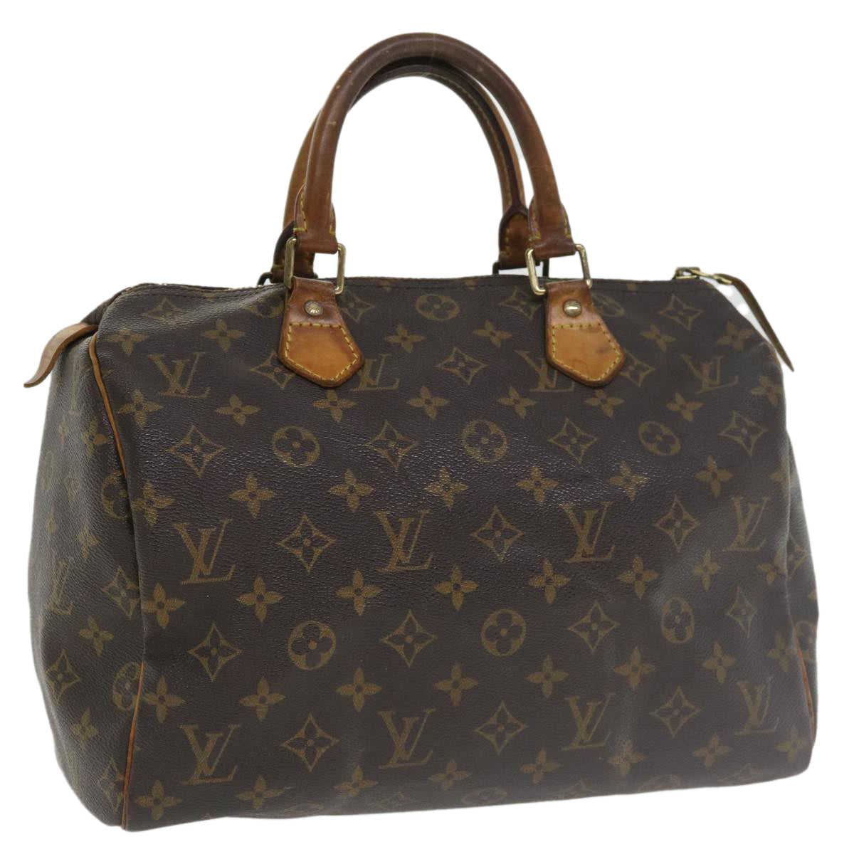 LOUIS VUITTON Monogram Speedy 30 Hand Bag M41526 LV Auth 33876