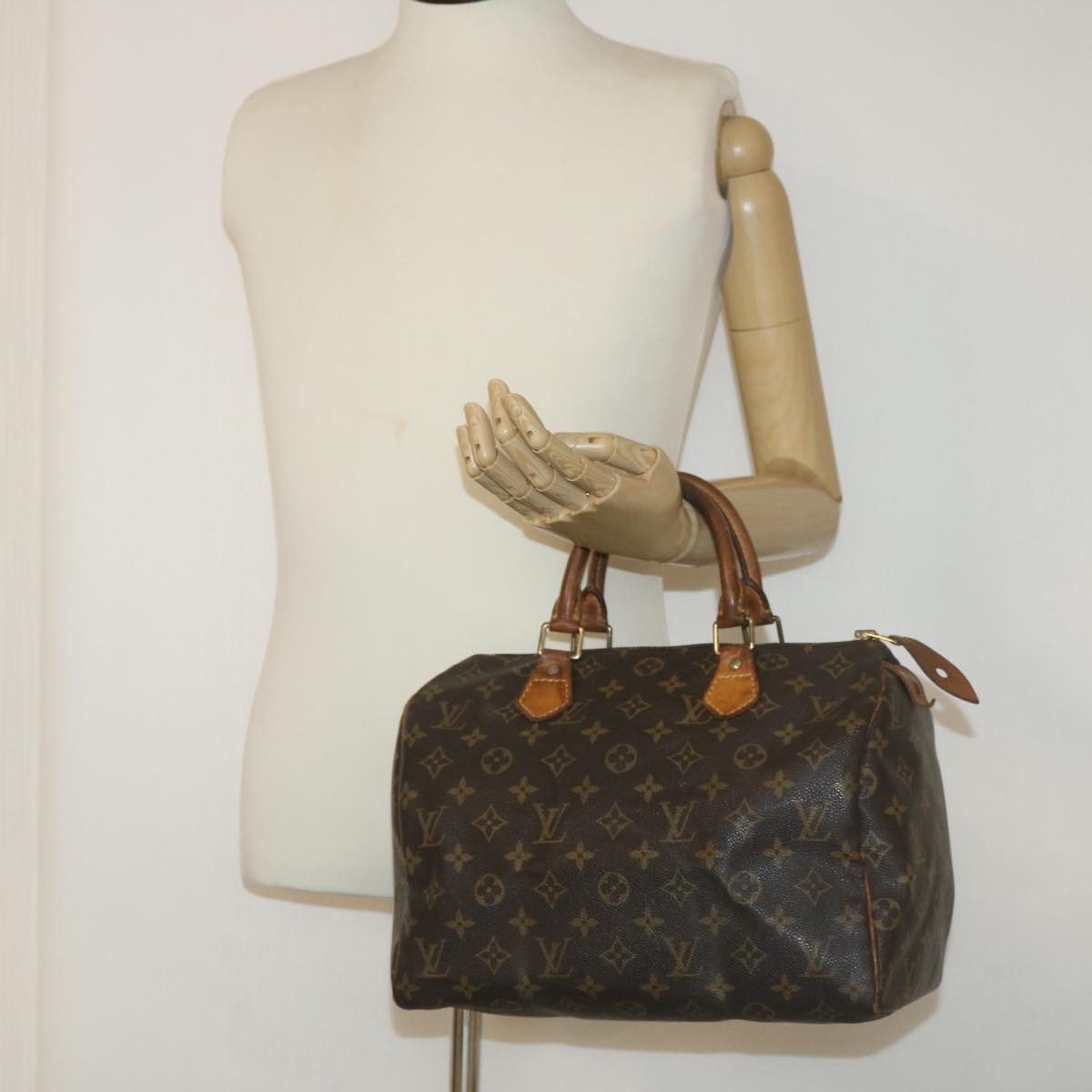 LOUIS VUITTON Monogram Speedy 30 Hand Bag M41526 LV Auth 33876