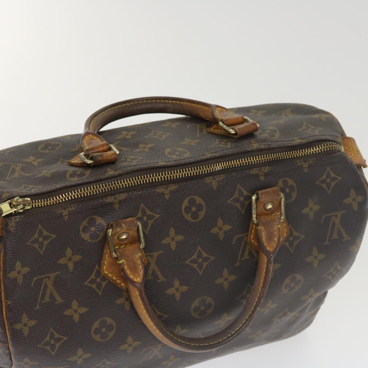 LOUIS VUITTON Monogram Speedy 30 Hand Bag M41526 LV Auth 33876