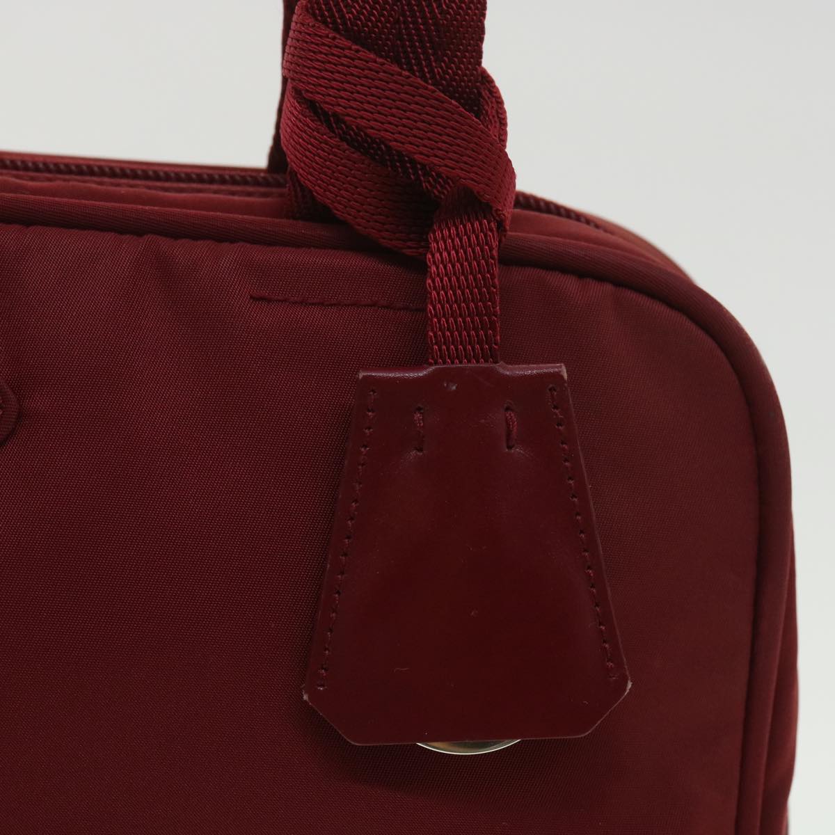 PRADA Shoulder Bag Nylon Red Auth 33885