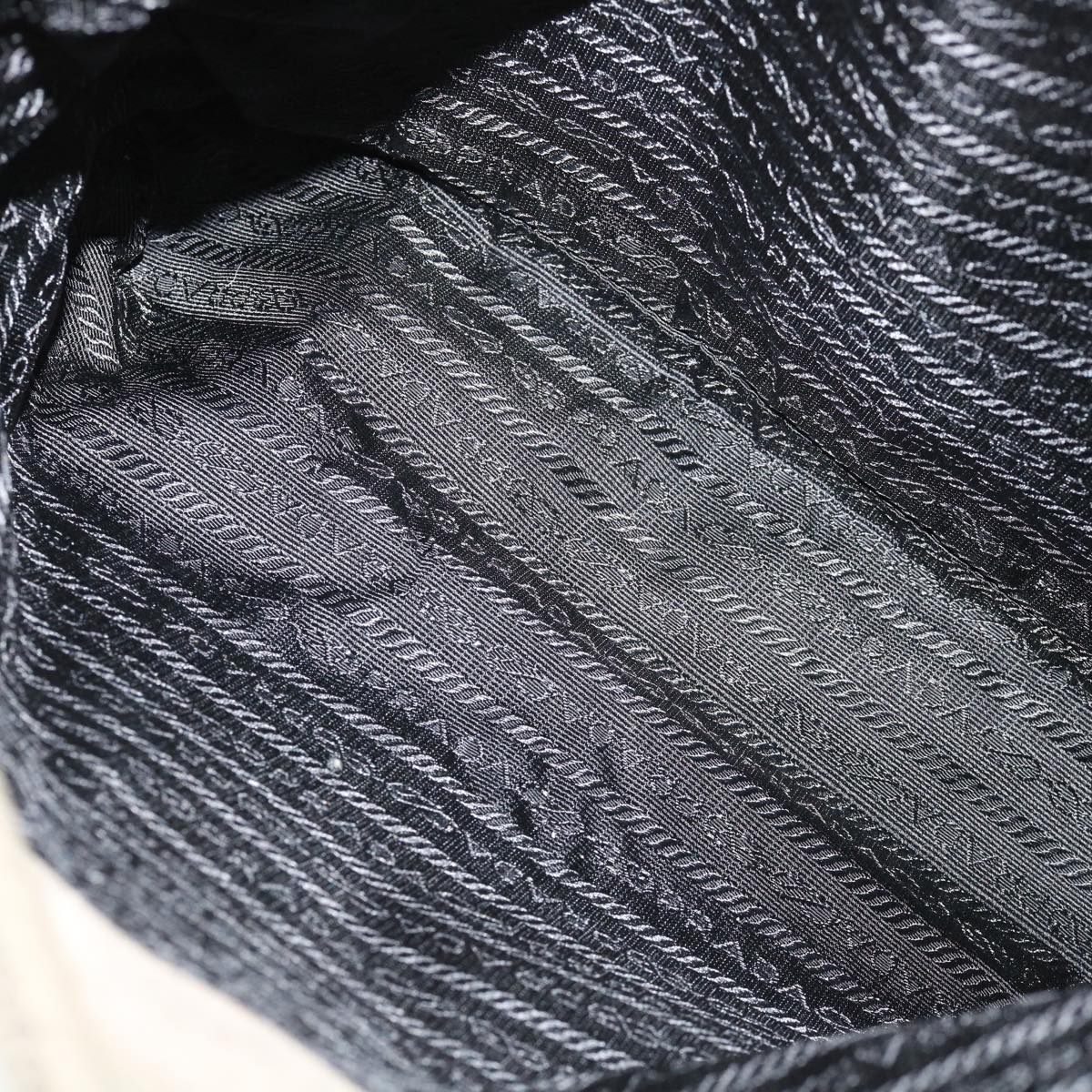 PRADA Shoulder Bag Nylon Gray Auth 33911